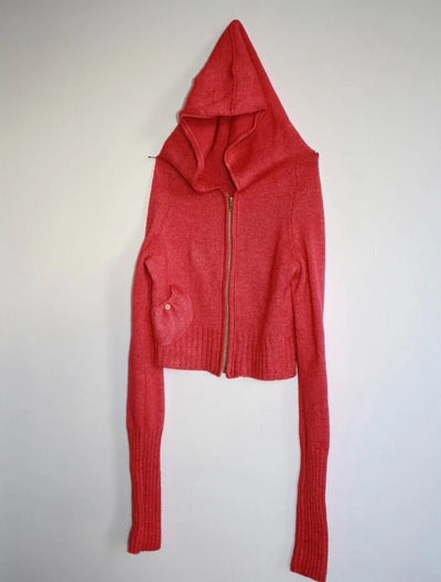 Silk Barbie Pink       Cropped Hoodie