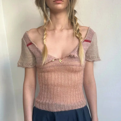 Babydoll Blouse #1 & #2 Hand Knitting Pattern