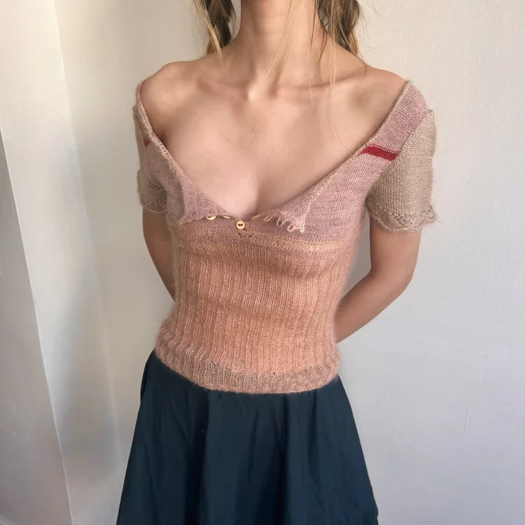 Babydoll Blouse #1 & #2 Hand Knitting Pattern