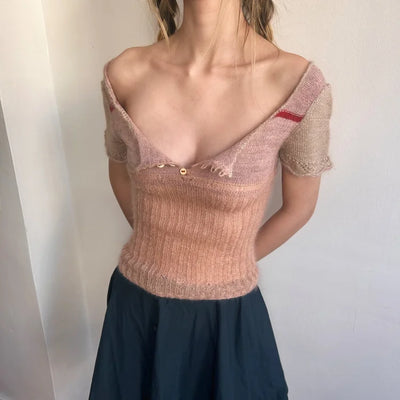 Babydoll Blouse #1 & #2 Hand Knitting Pattern